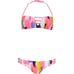 Stroje dwuczęściowe damskie: Bikini w kolorze koralowym ze wzorem