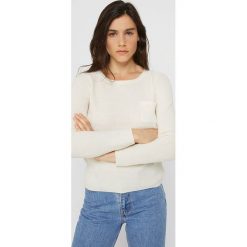 Sweter w kolorze białym. Białe swetry damskie Rodier, z wełny, klasyczne. W wyprzedaży za 169,95 zł.