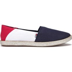 Tommy Hilfiger Espadryle Niebieski Biały. Niebieskie espadryle damskie TOMMY HILFIGER, bez wzorów, z jeansu, bez obcasa. Za 238,95 zł.