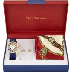 Vera Verona zestaw upominkowy dla kobiet z zegarkiem MWF16-081. Zegarki damskie Vera Verona. W wyprzedaży za 189,00 zł.