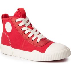 Trampki G-STAR RAW - Rackam Parta Mid D12459-B055-9821 Deep Flame. Czerwone półbuty damskie G-Star RAW, bez wzorów, ze skóry, bez zapięcia. W wyprzedaży za 279,00 zł.
