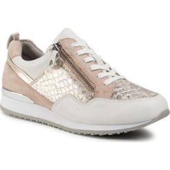 Sneakersy CAPRICE - 9-23600-24 Lt Gold/White 921. Brązowe sneakersy damskie Caprice, ze skóry. W wyprzedaży za 239,00 zł.