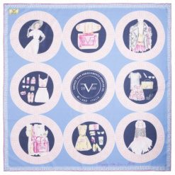 Chusty damskie: Versace 19.69 Chusta Damska Dolce Vita, Jasnoniebieski
