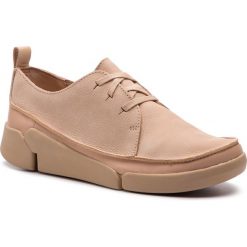 Półbuty CLARKS - Tri Clara 261352544 Blush. Różowe półbuty damskie Clarks, na co dzień, bez wzorów, ze skóry, bez obcasa, na płaskiej podeszwie, bez zapięcia. W wyprzedaży za 239,00 zł.