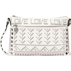 Desigual Azabache Durban Cross body bag Biały. Białe torebki klasyczne damskie Desigual, w paski, z materiału. Za 307,95 zł.