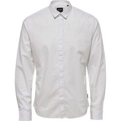 ONLY&SONS Koszula męska Otto Ls Ditsy Aop Shirt White (rozmiar M). Białe koszule męskie Only&Sons, m, bez wzorów, z materiału, bez kołnierzyka, bez rękawów. W wyprzedaży za 77,00 zł.