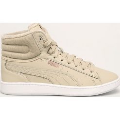 Puma - Buty Vikky v2 Mid. Buty sportowe damskie Puma, bez wzorów, ze skóry, sportowe. W wyprzedaży za 259,90 zł.