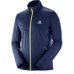Kurtki sportowe męskie: Salomon Kurtka męska Agile Warm Jkt M Night Sky r. XL (L40378800)