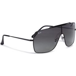 Okulary przeciwsłoneczne RAY-BAN - Wings II 0RB3697 002/11 Black/Black. Czarne okulary przeciwsłoneczne damskie Ray-Ban. W wyprzedaży za 489,00 zł.