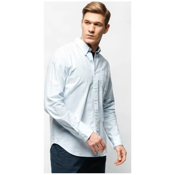 Timberland Koszula Pleasant River Stretch Oxford Shirt , niebieski, rozmiar M. Niebieskie koszule męskie Timberland, m, z aplikacjami, z elastanu, klasyczne, button down, bez rękawów. W wyprzedaży za 263,99 zł.