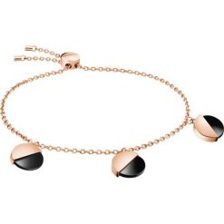 Calvin Klein Bransoletka Czarny Beżowy. Brązowe bransoletki damskie Calvin Klein, z materiału, złote. Za 550,95 zł.