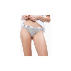Stringi Calvin Klein Jeans 0000D1617E THONG. Szare skarpetki damskie Calvin Klein Jeans, bez wzorów, z jeansu. Za 70,28 zł.