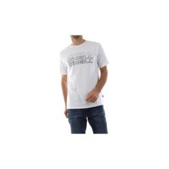 T-shirty z krótkim rękawem O'neill 9A2328 TRIPLE LOGO TEE. Białe t-shirty męskie O'Neill, s, bez wzorów, bez kołnierzyka, krótkie. Za 104,50 zł.