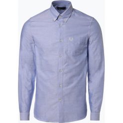Fred Perry - Koszula męska, niebieski. Niebieskie koszule męskie Fred Perry, xl, z haftami, z bawełny, klasyczne, z klasycznym kołnierzykiem, bez rękawów. Za 499,95 zł.