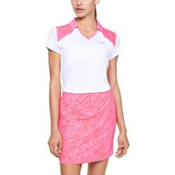 Under Armour Zinger Polo Koszulka Różowy Biały. Różowe koszulki damskie Under Armour, xs, bez wzorów, z elastanu, polo, bez rękawów. Za 309,95 zł.