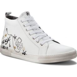 Sneakersy NATURINO - Twist 0012501612.01.0N01 D Bianco. Białe trampki chłopięce Naturino, bez wzorów, ze skóry, bez zapięcia. W wyprzedaży za 419,00 zł.