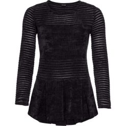 Swetry damskie: Sweter z szenili bonprix czarny