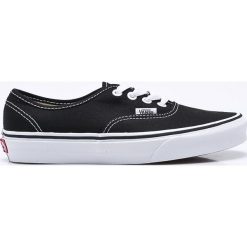 Vans - Tenisówki Authentic. Czarne tenisówki damskie marki Vans, z materiału, na sznurówki. W wyprzedaży za 219,90 zł.
