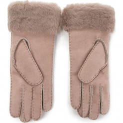 Rękawiczki Damskie EMU AUSTRALIA - Apollo Bay Gloves Mushroom. Szare rękawiczki damskie EMU Australia, ze skóry. W wyprzedaży za 279,00 zł.