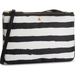 Torebka LAUREN RALPH LAUREN - Carter 26 431758181006 Black/White Stripe. Czarne listonoszki damskie Lauren Ralph Lauren, z aplikacjami, ze skóry ekologicznej, zdobione, bez dodatków. Za 389,00 zł.