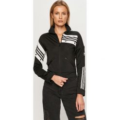 Adidas Originals - Bluza. Czarne bluzy damskie adidas Originals, z aplikacjami, z poliesteru, bez rękawów, bez kaptura. Za 329,90 zł.