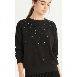 Bluza z dżetami - Czarny. Czarne bluzy damskie Sinsay, l. Za 49,99 zł.