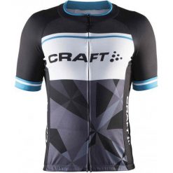 Koszulki sportowe męskie: Craft Koszulka Rowerowa Classic Logo Black/Green S