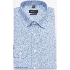 Koszula versone 2933 długi rękaw custom fit niebieski. Niebieskie koszule męskie Recman, m, bez wzorów, bez kołnierzyka, z długim rękawem. Za 99,99 zł.