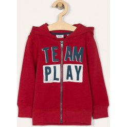 Blukids - Bluza dziecięca 98-134 cm. Czerwone bluzy chłopięce Blukids, z nadrukiem, z bawełny, bez rękawów, z kapturem. W wyprzedaży za 49,90 zł.