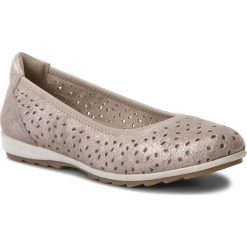 Półbuty JANA - 8-22103-20 Taupe/Metal 350. Szare półbuty damskie marki Jana, na co dzień, bez wzorów, ze skóry, bez obcasa, na płaskiej podeszwie, bez zapięcia. W wyprzedaży za 179,00 zł.