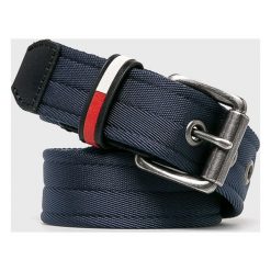 Tommy Hilfiger - Pasek. Niebieskie paski damskie TOMMY HILFIGER, w paski, ze skóry. W wyprzedaży za 129,90 zł.