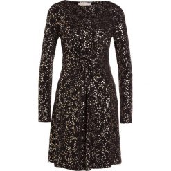 MICHAEL Michael Kors Sukienka koktajlowa black gold. Czarne sukienki koktajlowe marki MICHAEL Michael Kors, xs, z elastanu. W wyprzedaży za 368,55 zł.