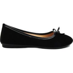 Baleriny damskie eVento. Czarne baleriny damskie eVento, z aplikacjami, ze skóry, eleganckie, bez obcasa. Za 59,00 zł.