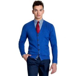 Sweter IGNAZIO 15-26SR. Niebieskie swetry rozpinane męskie marki Giacomo Conti, m, z poliamidu, eleganckie. Za 199,00 zł.