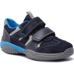 Sneakersy SUPERFIT - 8-09380-80 Blau/Blau. Niebieskie trampki chłopięce Superfit, bez wzorów, ze skóry ekologicznej, na rzepy. W wyprzedaży za 189,00 zł.