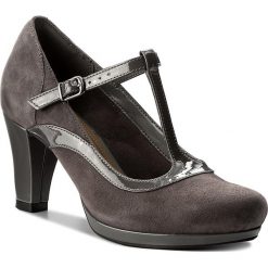 Półbuty CLARKS - Chorus Pitch 261294354 Dark Grey Combi. Szare półbuty damskie marki Clarks, bez wzorów, z zamszu, eleganckie, bez obcasa, na obcasie, bez zapięcia. W wyprzedaży za 229,00 zł.