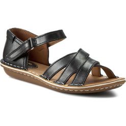 Rzymianki damskie: Sandały CLARKS – Tustin Sahara 261175264 Black Leather