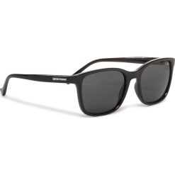 Okulary przeciwsłoneczne EMPORIO ARMANI - 0EA4139 500187 Black/Black. Czarne okulary przeciwsłoneczne damskie Emporio Armani. Za 519,00 zł.