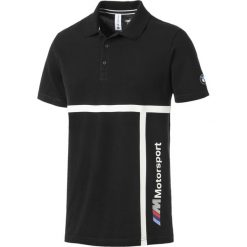Puma BMW Motorsport Polo Koszulka Czarny. Czarne podkoszulki męskie Puma, m, z nadrukiem, z bawełny, bez rękawów. Za 194,95 zł.