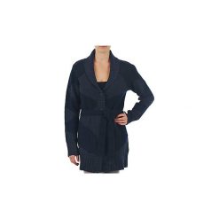 Swetry rozpinane / Kardigany Gant N.Y. DIAMOND SHAWL COLLAR CARDIGAN. Szare kardigany damskie marki GANT, z gumy. Za 943,20 zł.