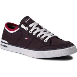Tenisówki TOMMY HILFIGER - Harrington 5D2 FM0FM00543 Midnight 403. Niebieskie półbuty męskie TOMMY HILFIGER, bez wzorów, z gumy, bez zapięcia. W wyprzedaży za 179,00 zł.