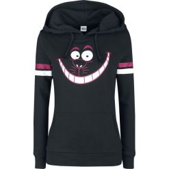 Alicja w Krainie Czarów Grinsekatze - Face Bluza z kapturem damska czarny. Czarne bluzy rozpinane damskie Alicja w Krainie Czarów, l, z nadrukiem, z kapturem. Za 184,90 zł.