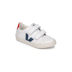 Buty Dziecko Veja ESPLAR SMALL VELCRO. Białe trampki chłopięce marki Veja, bez wzorów, bez zapięcia. Za 329,00 zł.