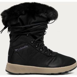 Columbia - Śniegowce Slopeside Village. Niebieskie śniegowce damskie Columbia, na zimę, z gumy, na sznurówki. Za 549,90 zł.