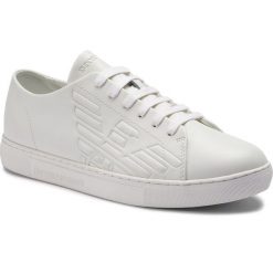 Sneakersy EMPORIO ARMANI - X4X238 XF332 00152 Optical White. Białe sneakersy męskie Emporio Armani, na co dzień, bez wzorów, ze skóry ekologicznej, eleganckie, bez zapięcia. Za 719,00 zł.