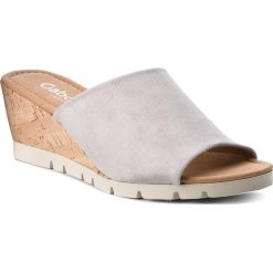 Chodaki damskie: Klapki GABOR – 82.840.14 Grey (Kork)