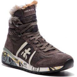 Sneakersy PREMIATA - Alan-D 2685 Brązowy. Pomarańczowe półbuty damskie marki Premiata, na co dzień, bez wzorów, ze skóry, bez obcasa, na płaskiej podeszwie, bez zapięcia. W wyprzedaży za 799,00 zł.