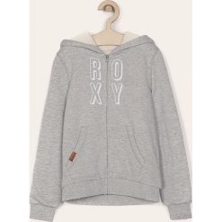 Roxy - Bluza dziecięca 128-176 cm. Szare bluzy dziewczęce Roxy, z nadrukiem, z bawełny, bez rękawów, z kapturem. W wyprzedaży za 199,90 zł.