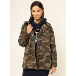 Parka Superdry Sakisho Como Rokie W5000085A. Zielone kurtki damskie Superdry, bez wzorów, z bawełny, bez kaptura. W wyprzedaży za 299,00 zł.