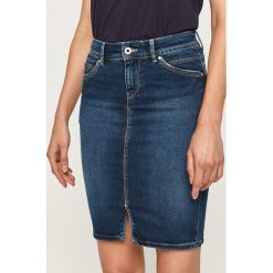 Pepe Jeans - Spódnica jeansowa Taylor. Niebieskie spódniczki damskie Pepe Jeans, na co dzień, s, bez wzorów, z elastanu, casualowe, mini, proste. Za 299,90 zł.